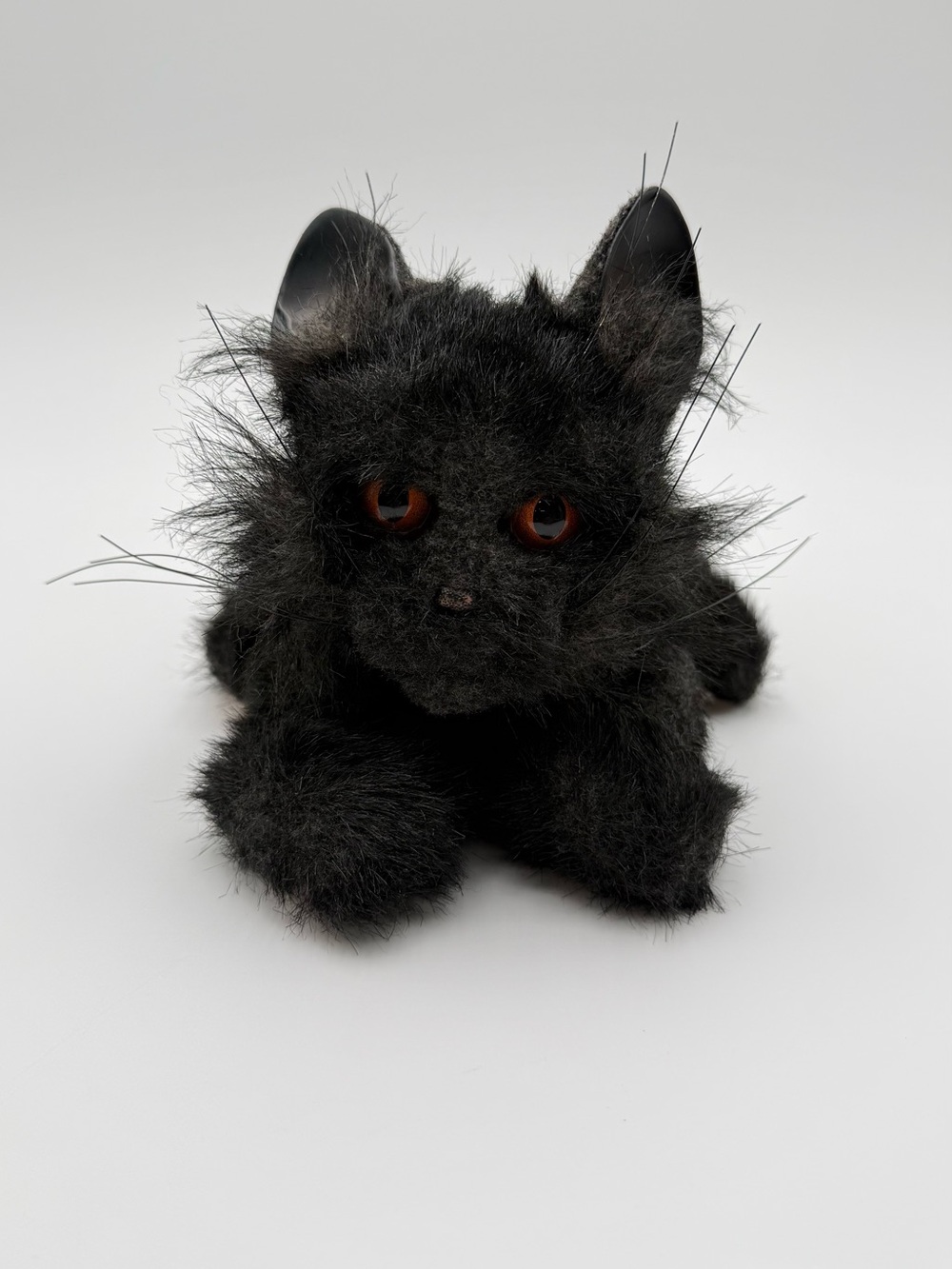 Vintage 2002 FurReal Friends Black Cat Kitten Tiger Electronics Hasbro Plush